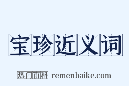 宝珍近义词是什么意思的图片